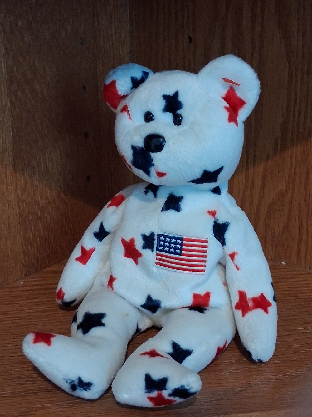 TY Beanie Baby Glory the Bear 1998 | Patriotic Plush | No Swing Tag | Good